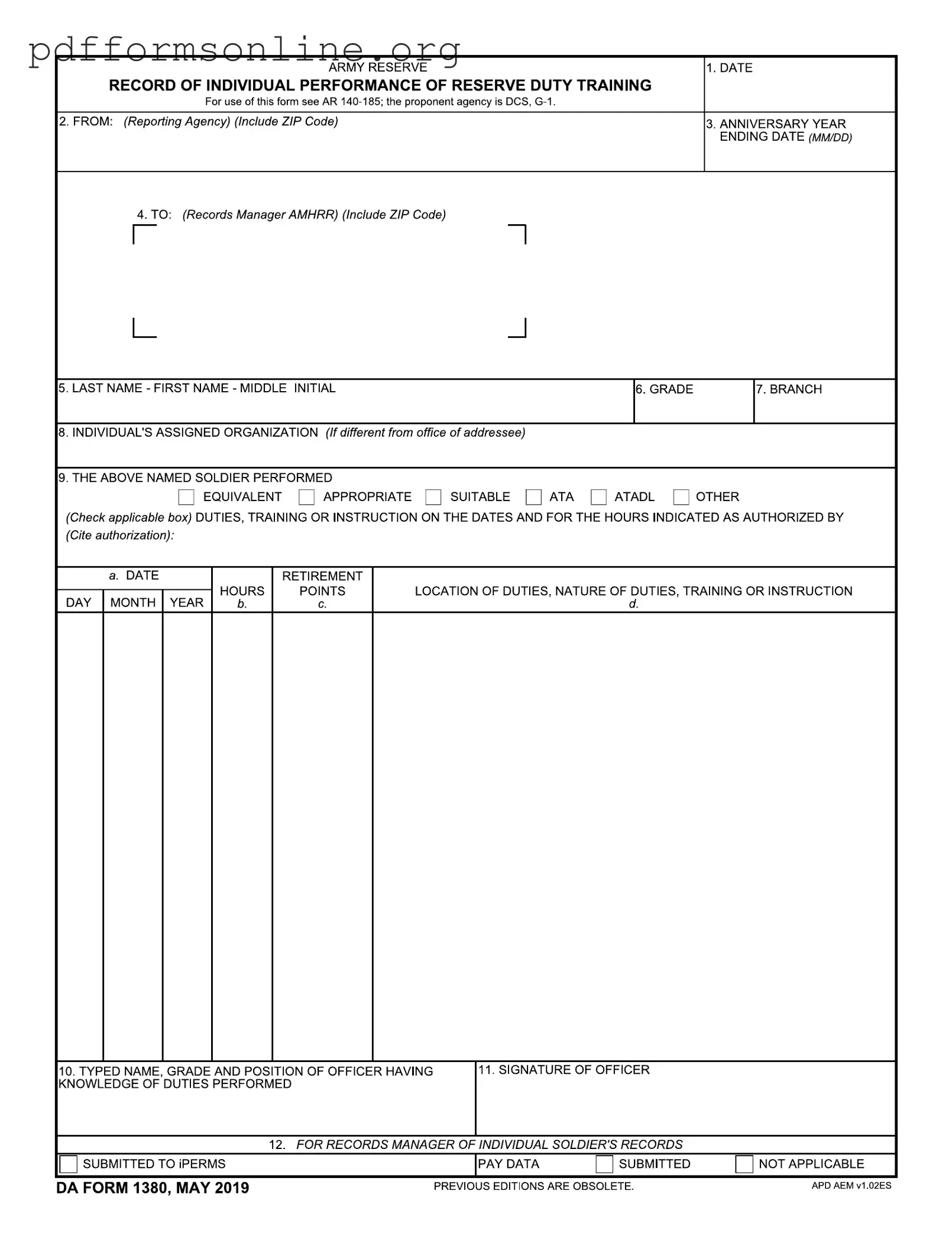Da 1380 Template