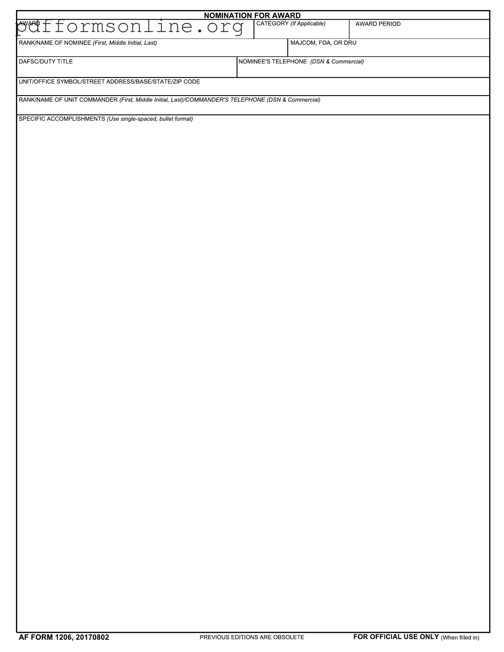 Af 1206 Template