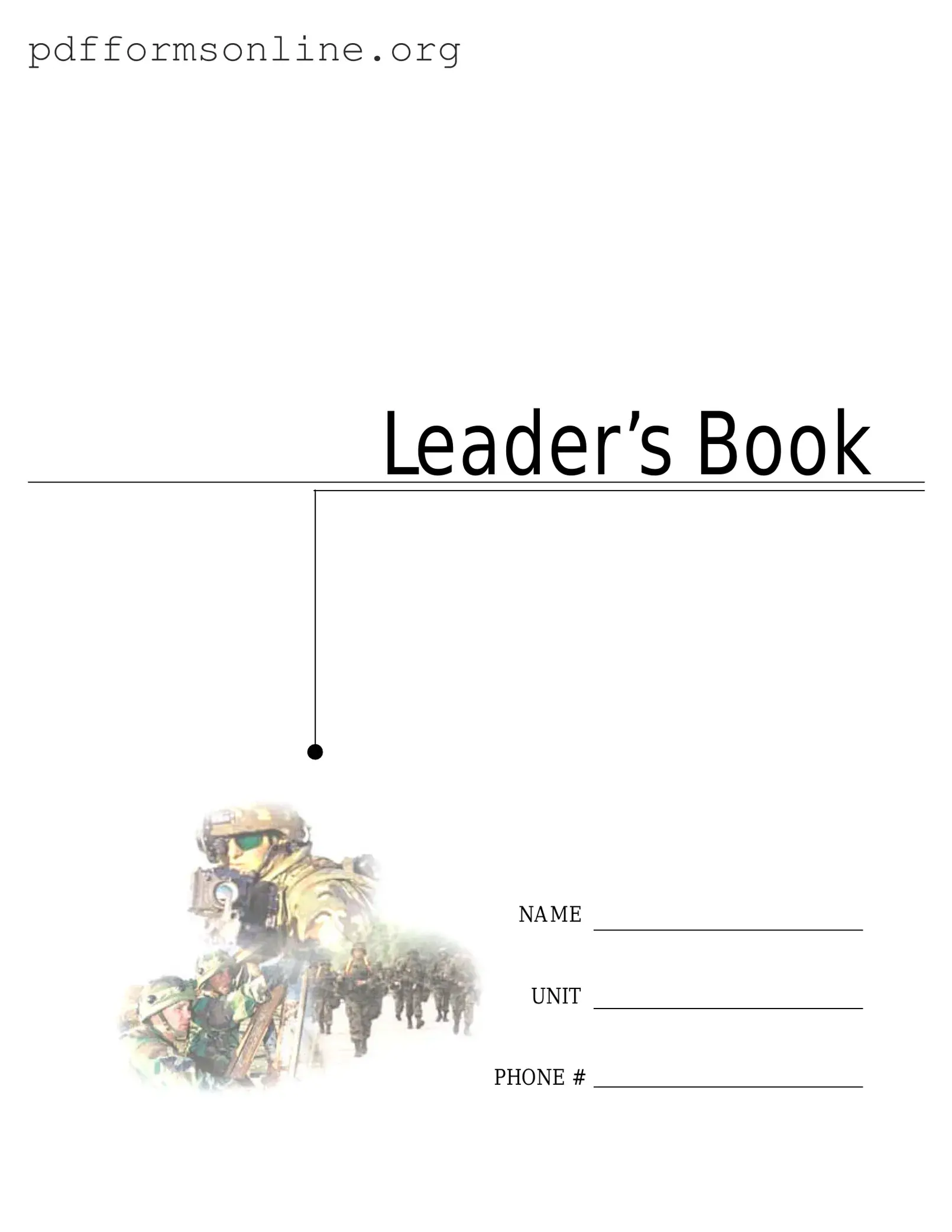 Army Leaders Book Template