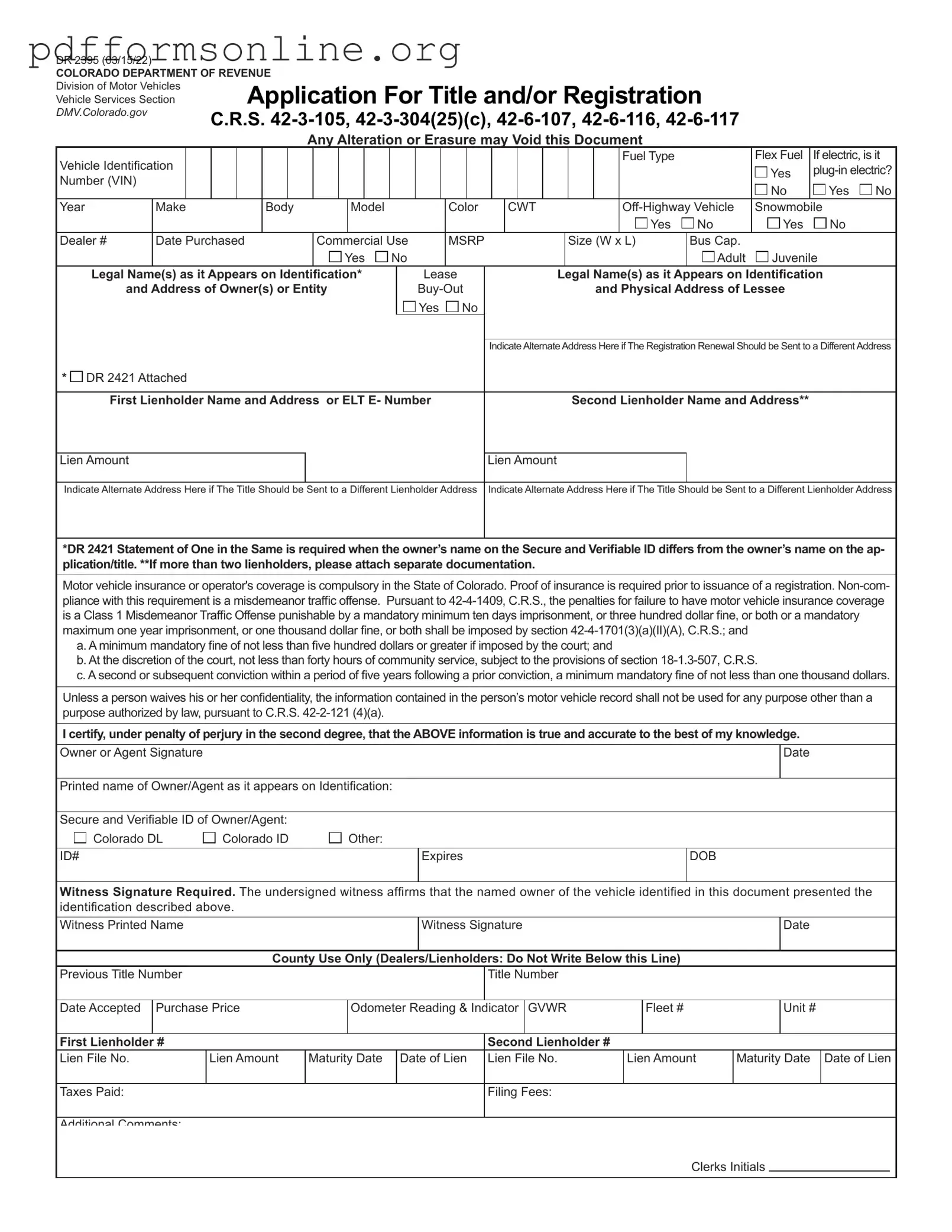 Colorado Dr 2395 Template