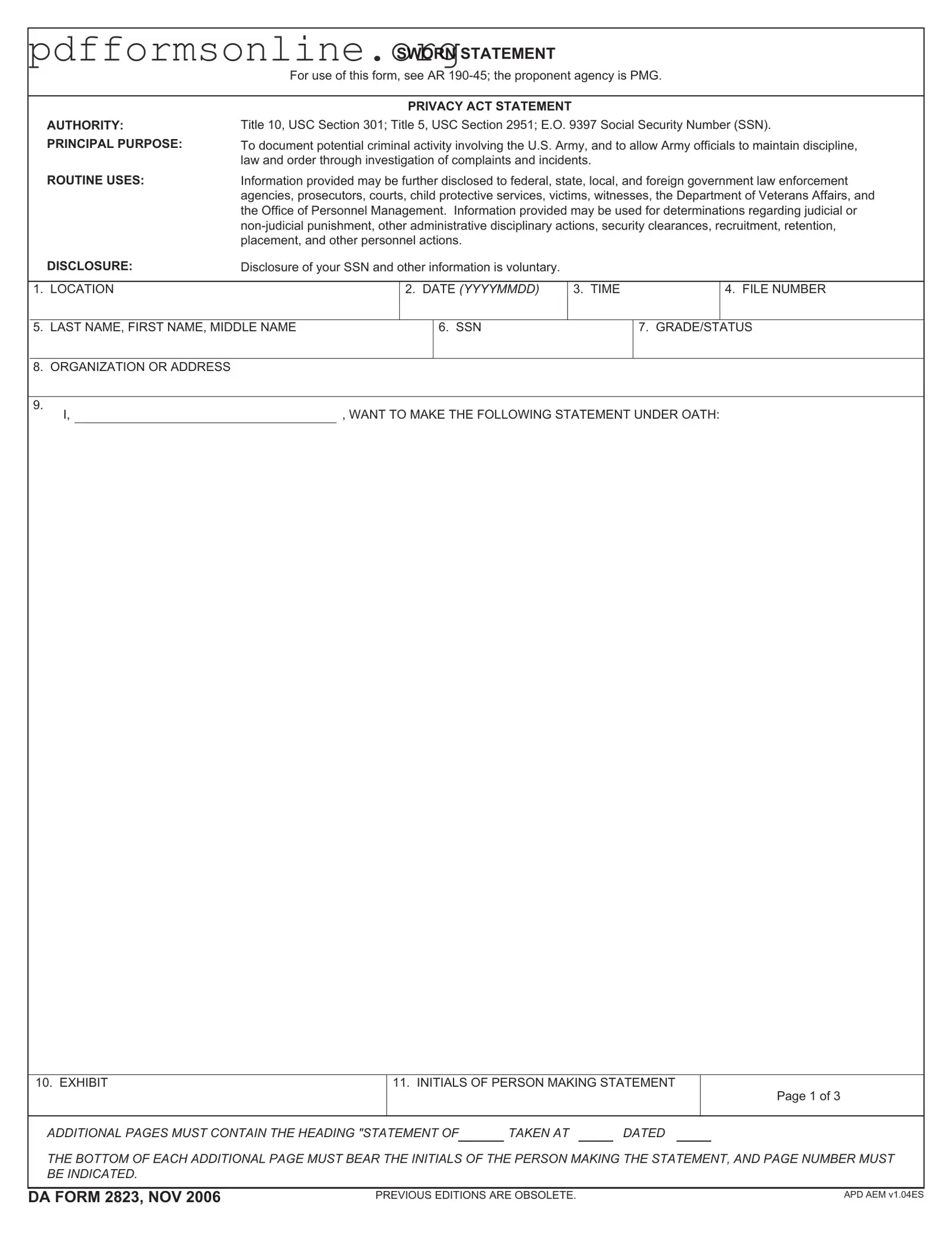 Da 2823 Template