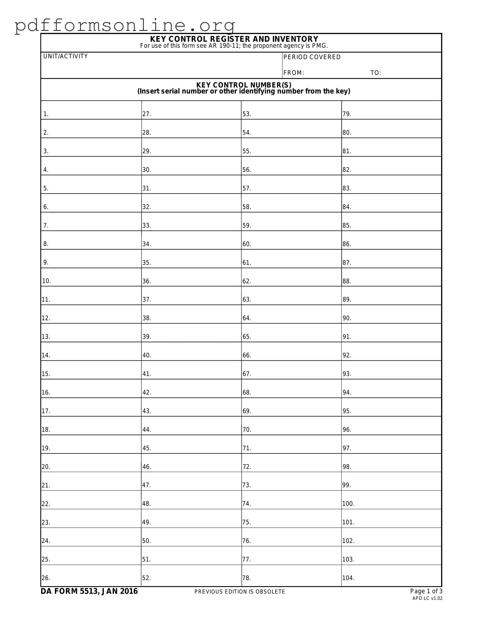 Da 5513 Template