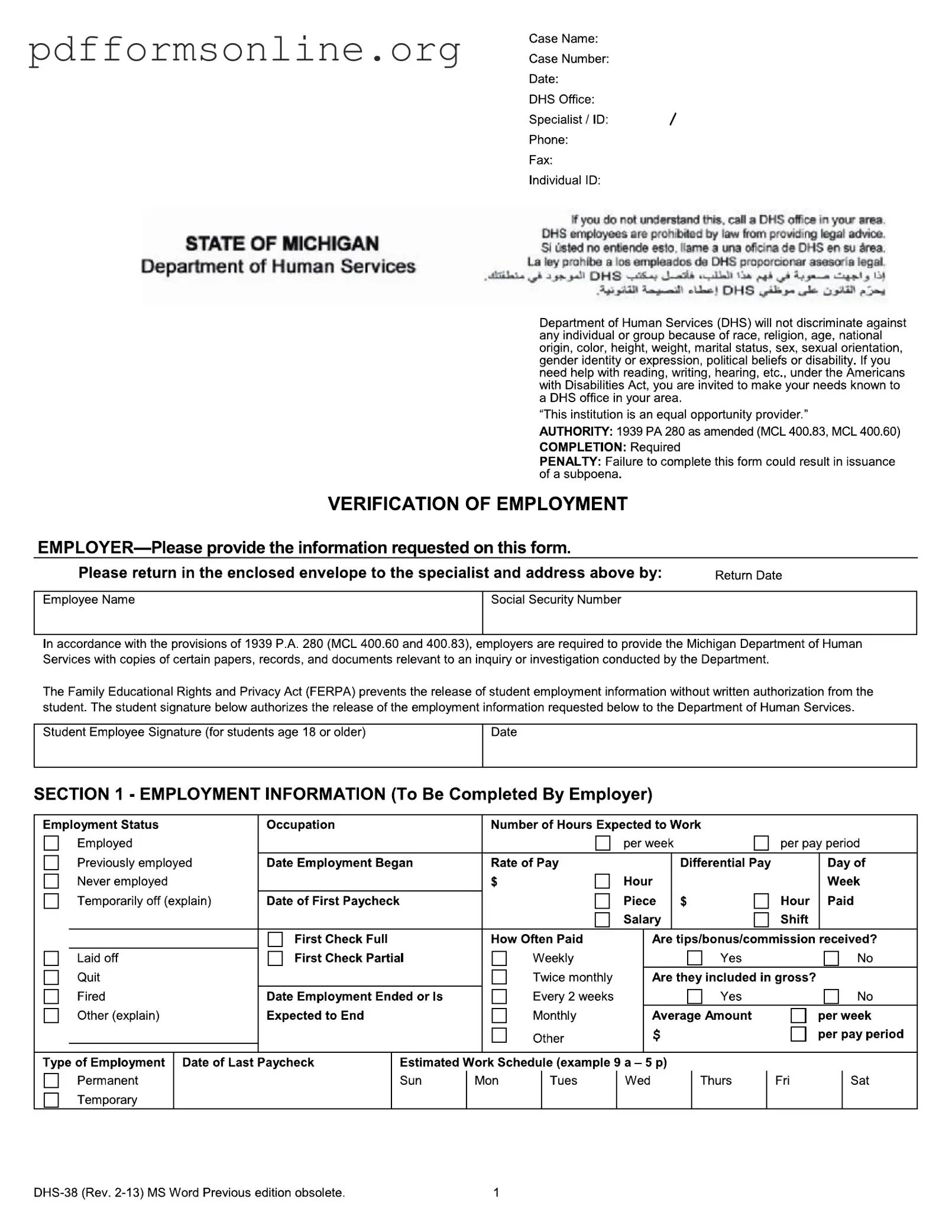 Dhs 38 Template