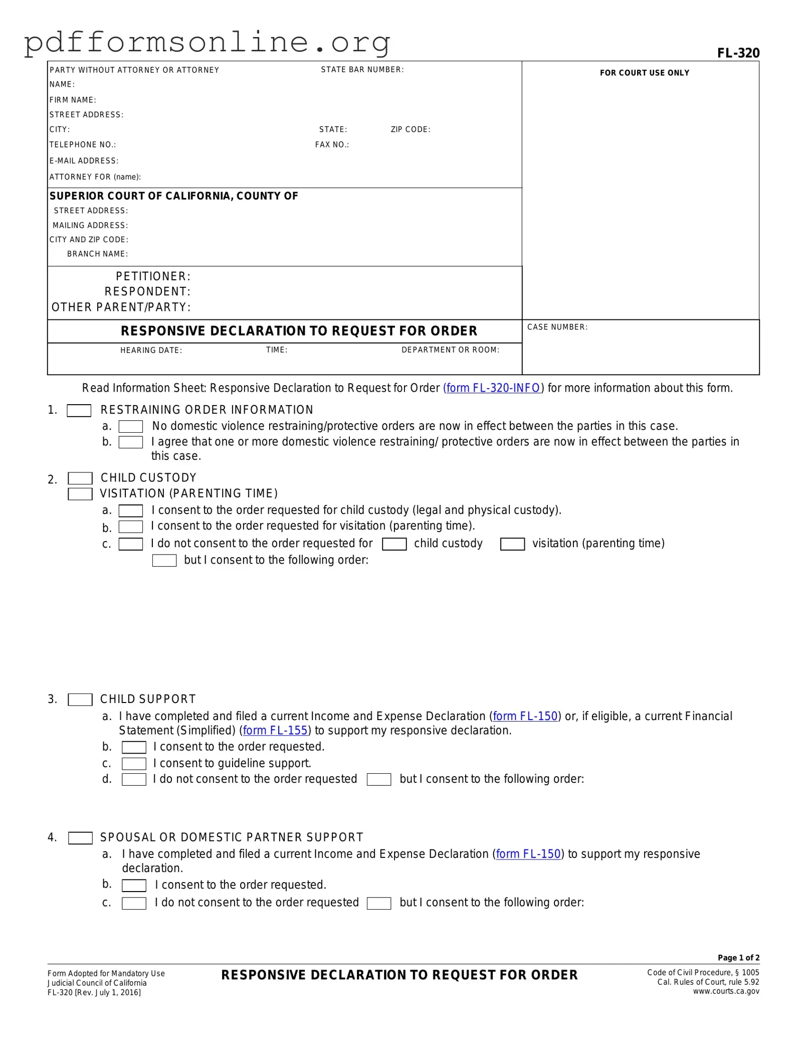 Fl 320 Template