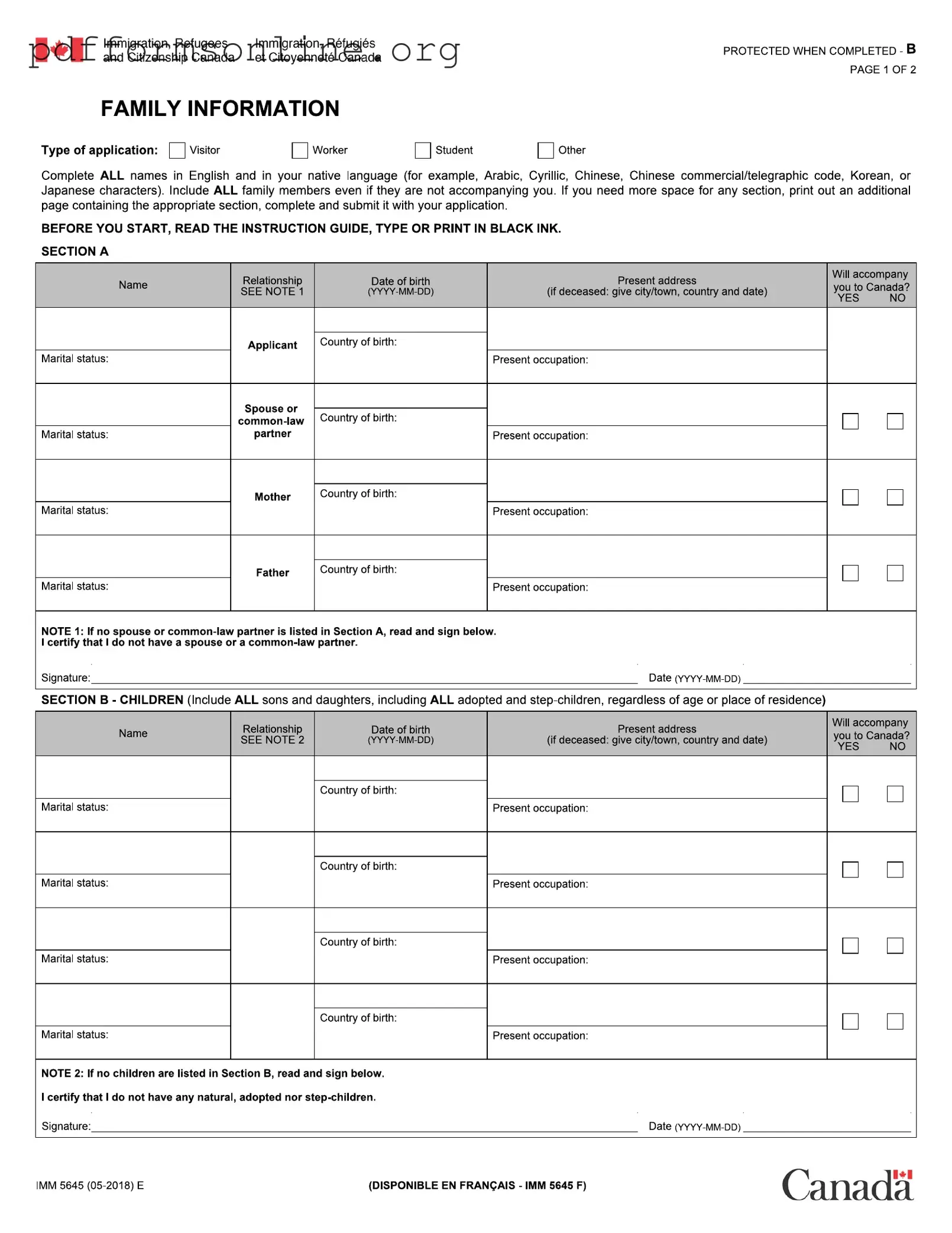 Imm 5645 Template