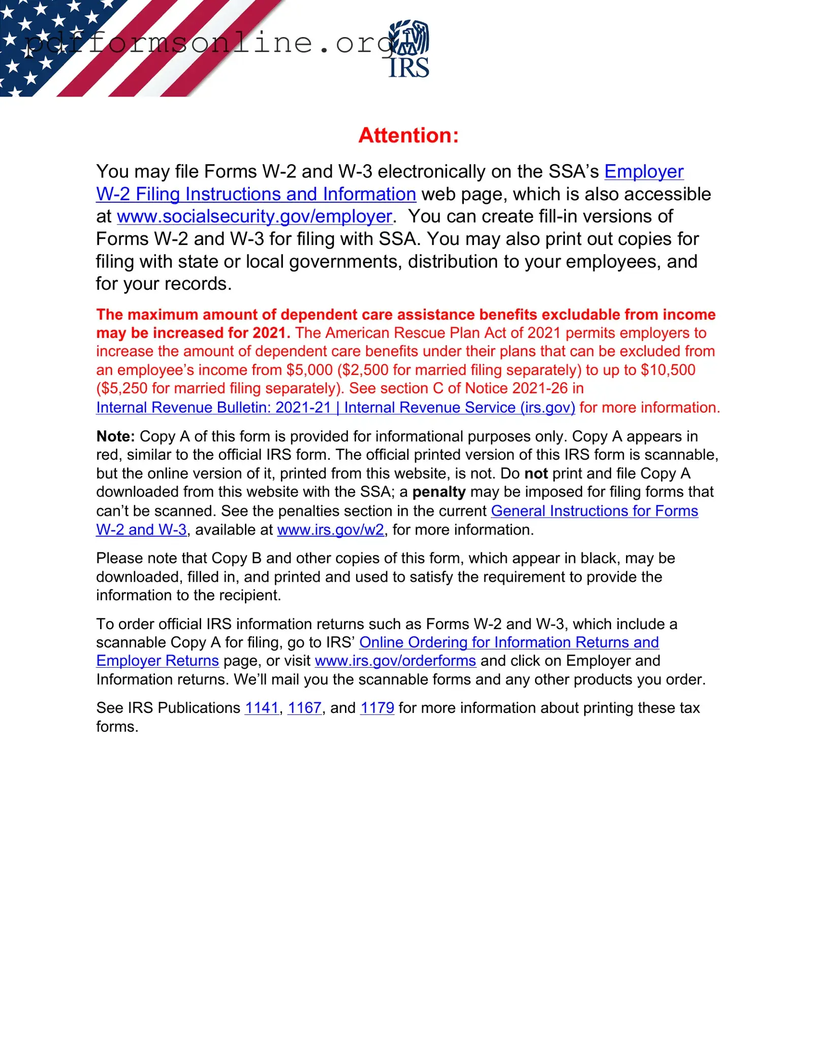 IRS W-3 Template