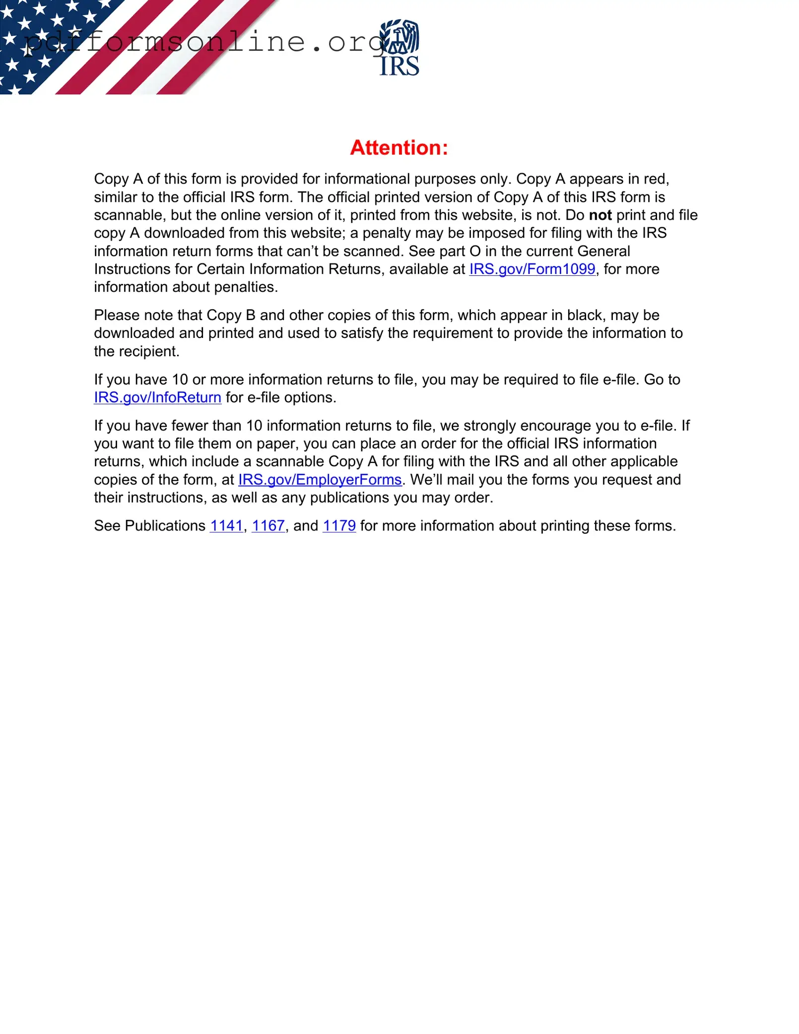 IRS 1099-MISC Template