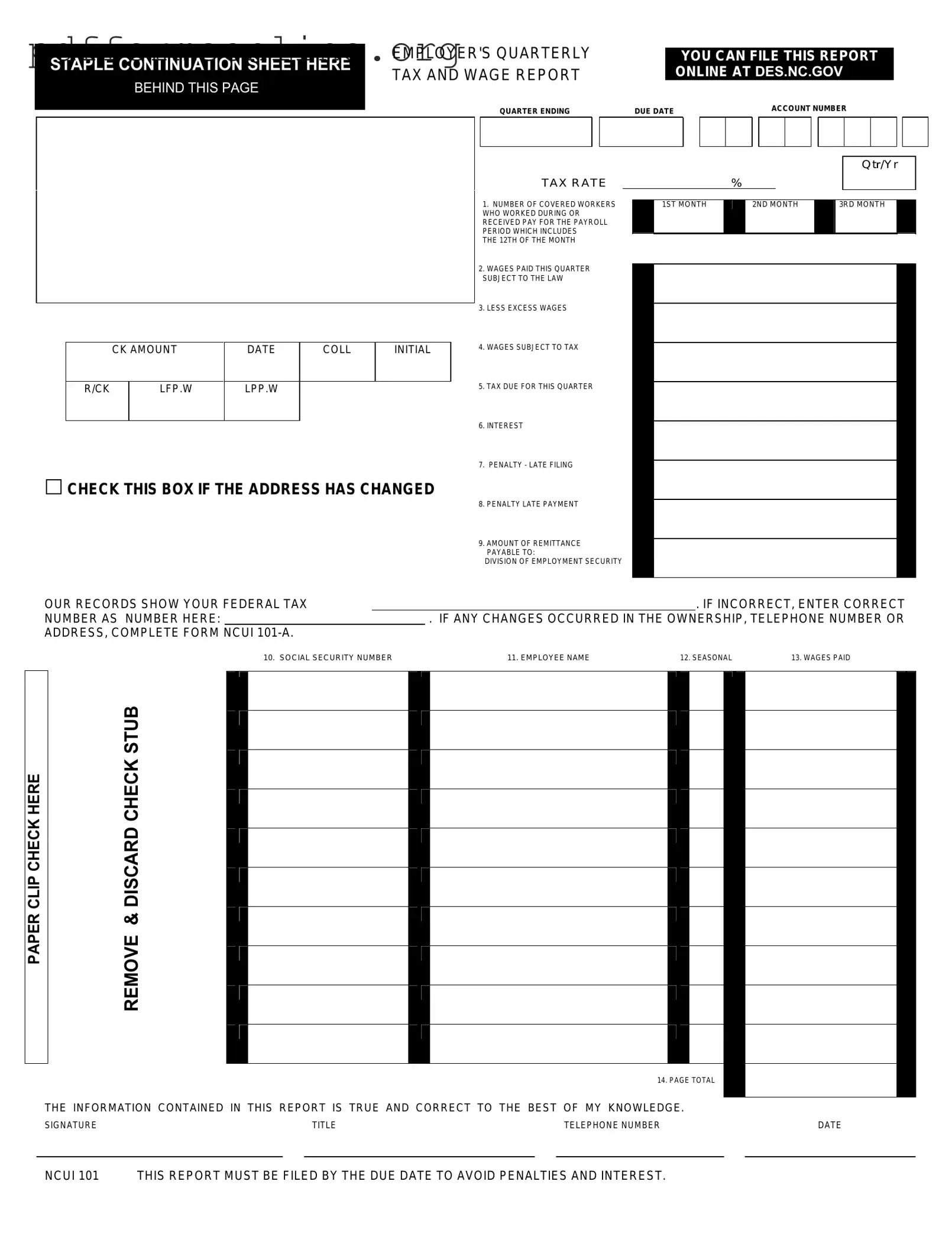 Ncui 101 Template