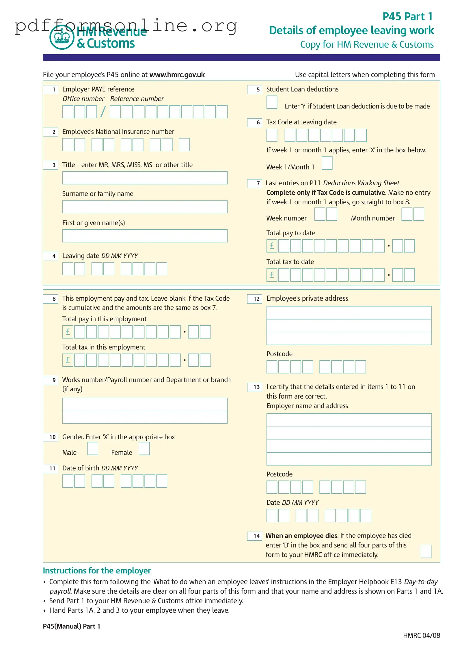 P 45 It Template