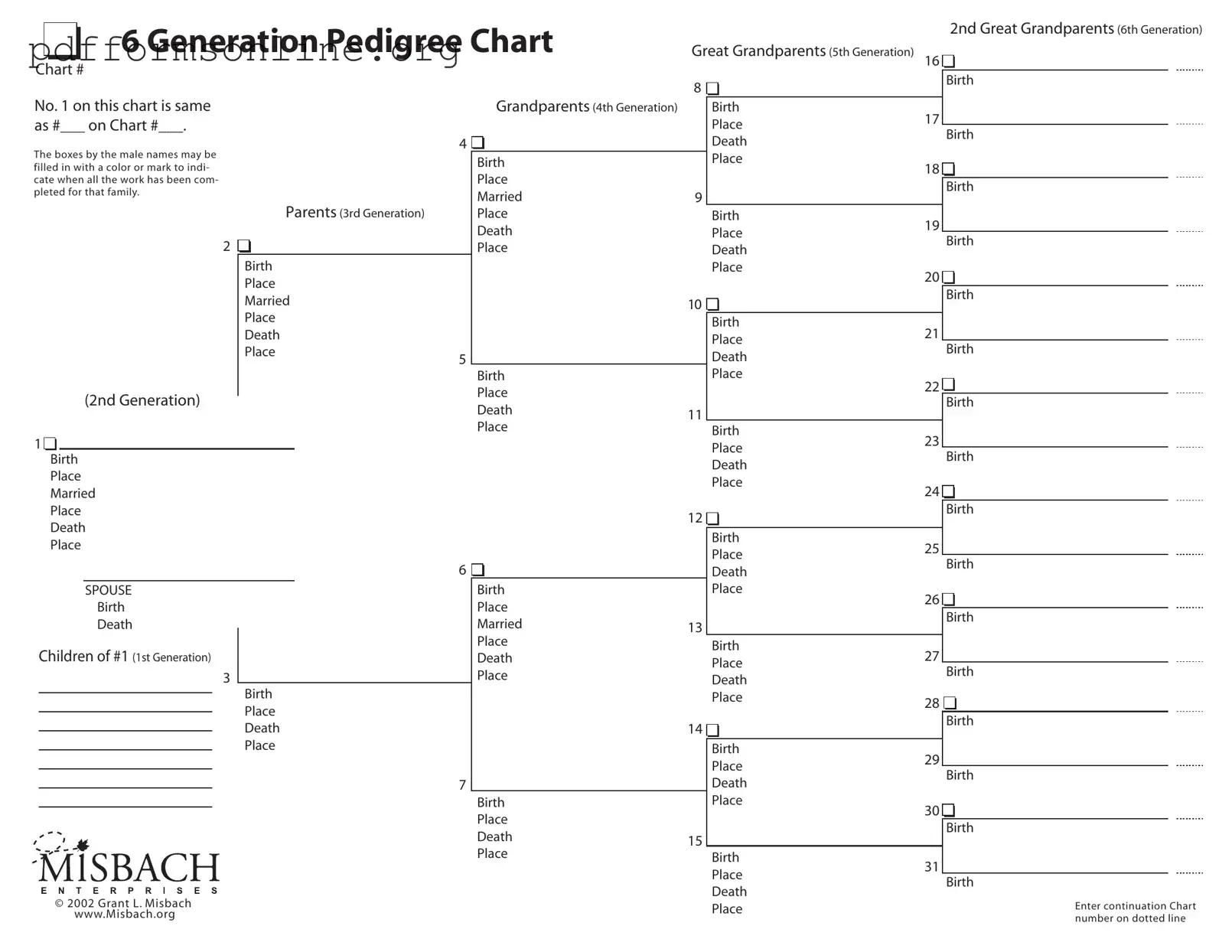 Pedigree Chart Template