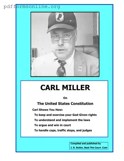 Carl Miller Constitution Handbook Template