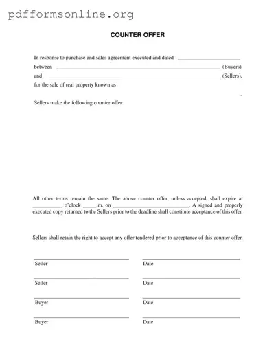 Counter Offer Template