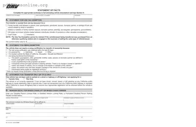 Dmv Reg 256 Template