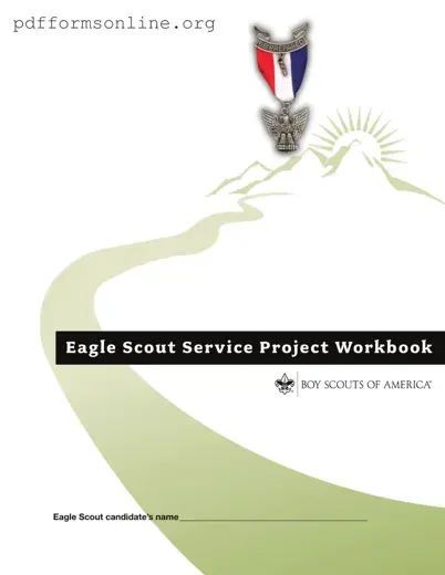 Eagle Scout Project Workbook Template