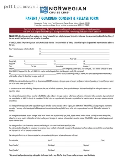 NCL Parental Consent Template