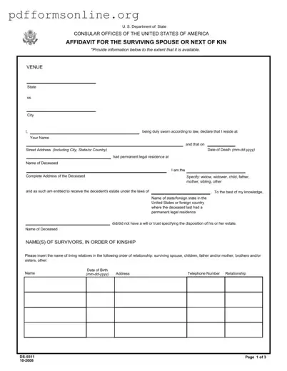 Next Of Kin Template