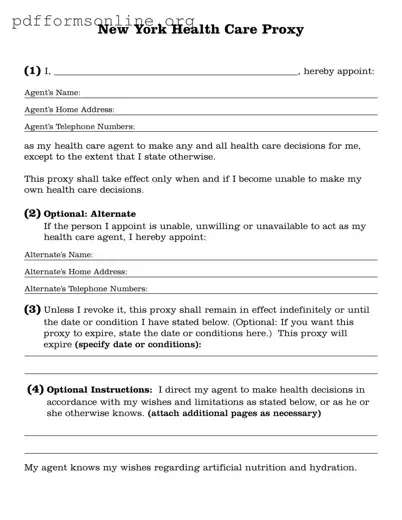 Ny Health Proxy Template