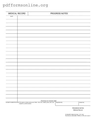 Progress Notes Template