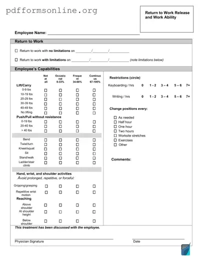 Work Release Template