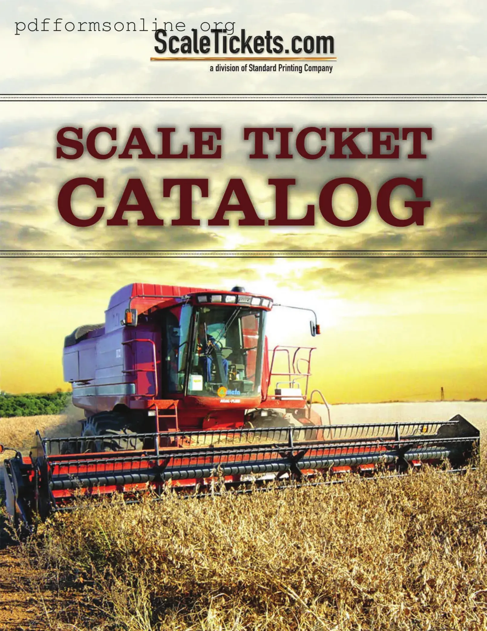 Scale Ticket Template