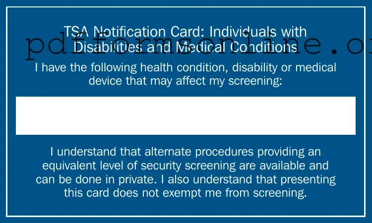 Tsa Notification Card Template