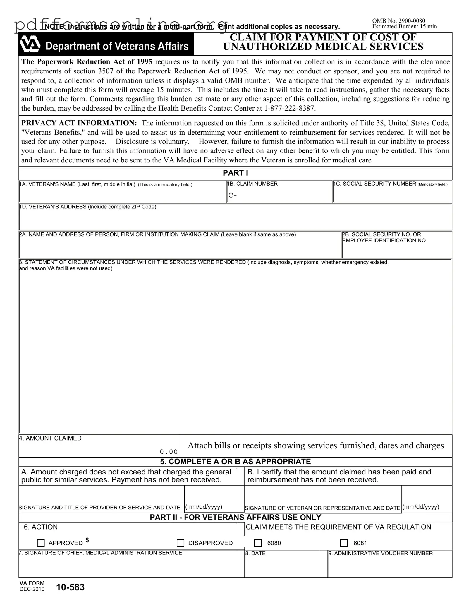 Va 10 583 Template