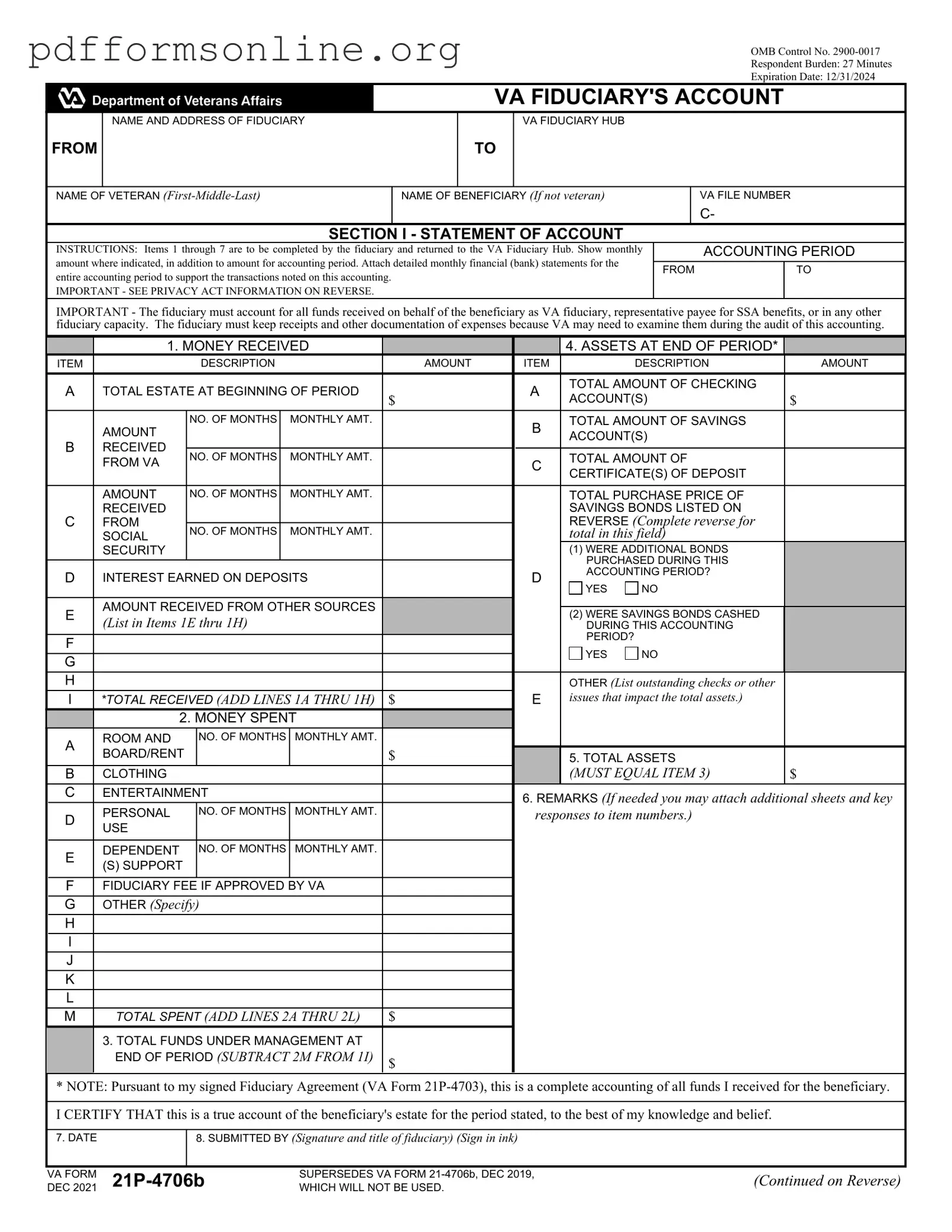 Va 21P 4706B Template